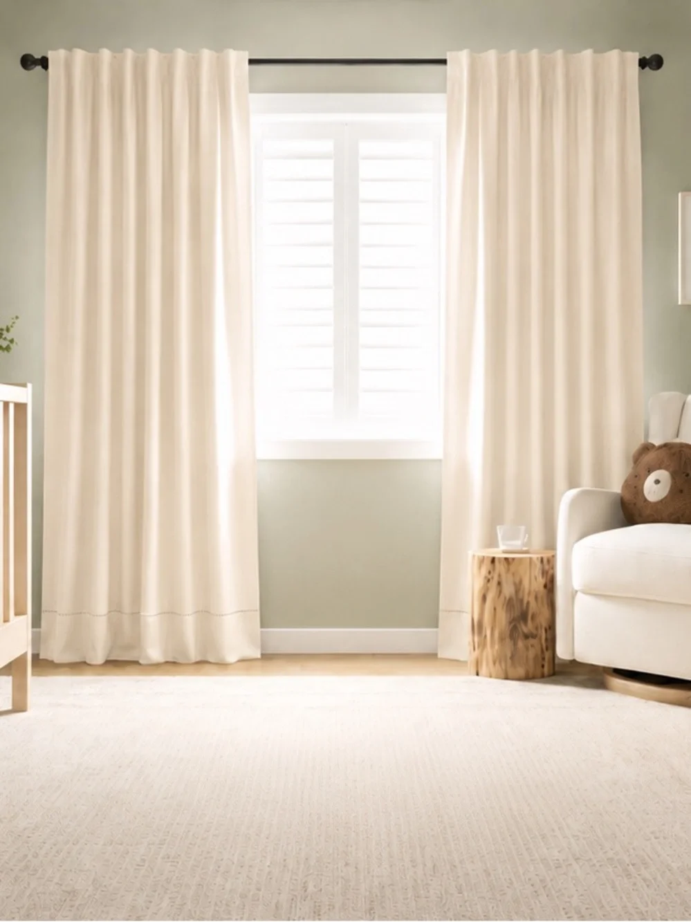 Crate & Barrel Blackout Curtain Panels & Rod Set – NWT